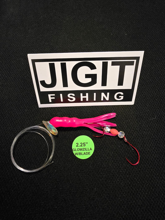 2.25" PINK GLOWZILLA W/Blade